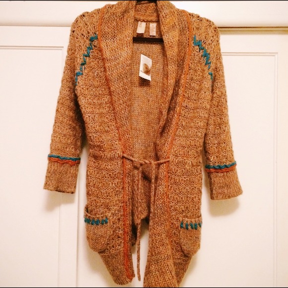 Oversized boho knit sweater