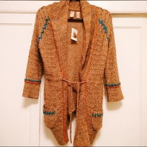 Oversized boho knit sweater