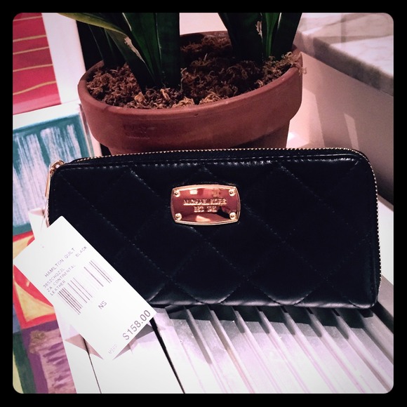 💯Authentic Michael Kors Hamilton Quilt Wallet