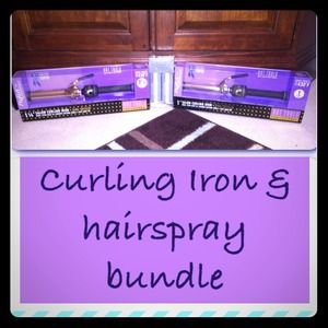 Curling Iron & hairspray bundle