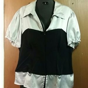 2 in 1 top with corset look