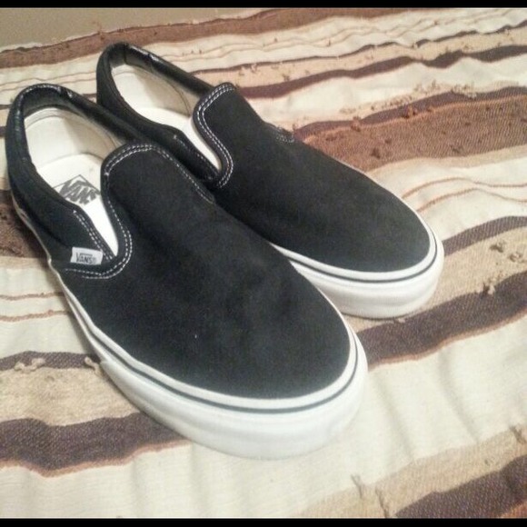 Black slip on vans