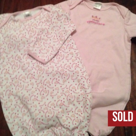 Lot of two princess sleep sacks size 0-6 months