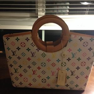 Louis Rainbow Monogram Shopper