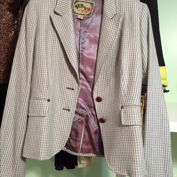 Checked green jacket