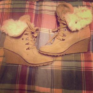 Wedge booties