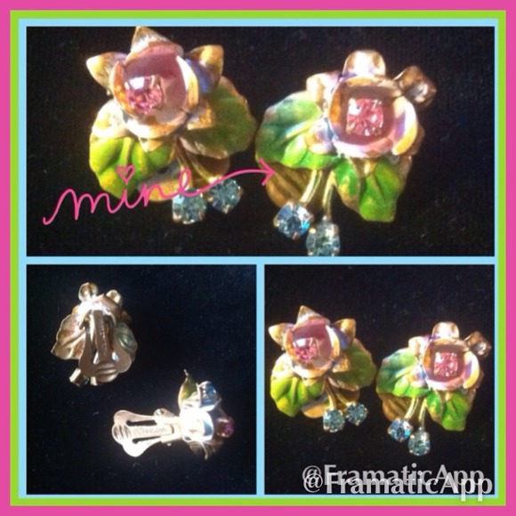Gifted!  Exquisite Circa 1930s Clip-ons - Picture 1 of 1