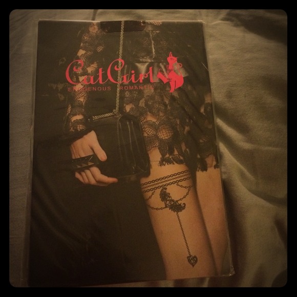 Pair of tattoo pantyhose