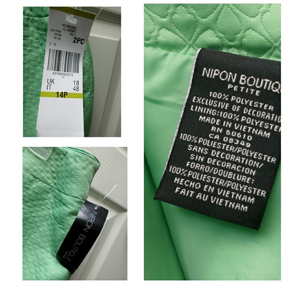 🆕Nipon boutique 14P skirt green hearts - Picture 3 of 5