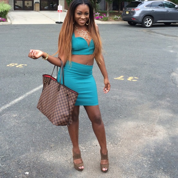 2 piece teal outfit!!!!