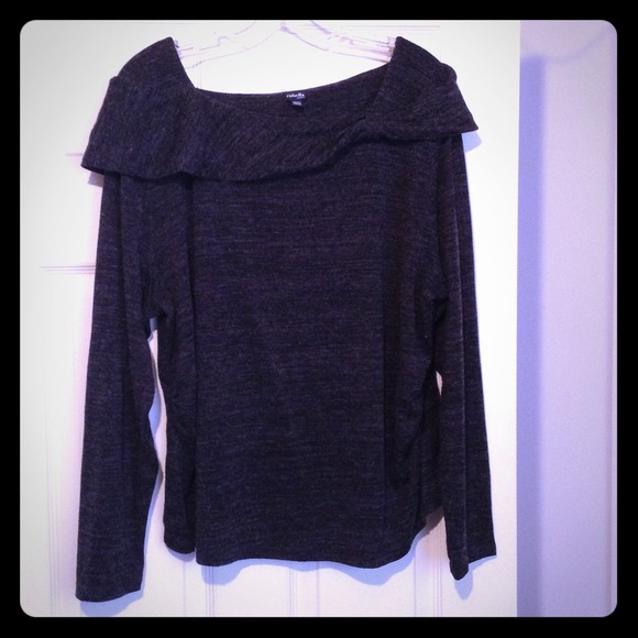 Faux off-shoulder sweater