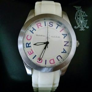 Christian Audiger white watch