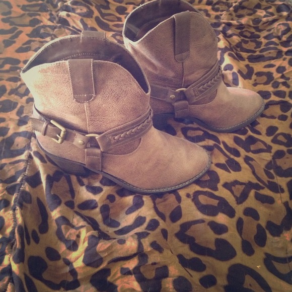Western style ankle booties. Never Worn!