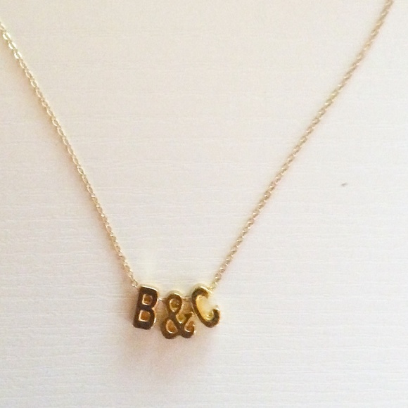 Custom Gold/ Silver Monogram Charm Necklace - Picture 4 of 4