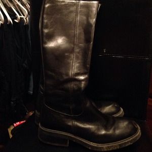 J crew black riding boots