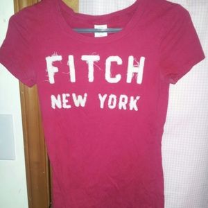 Fitch New York pink shirt.