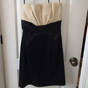 Strapless dress. Great for weddings, prom!