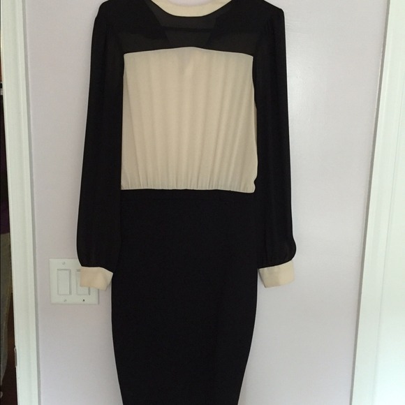 Black and Cream Dress