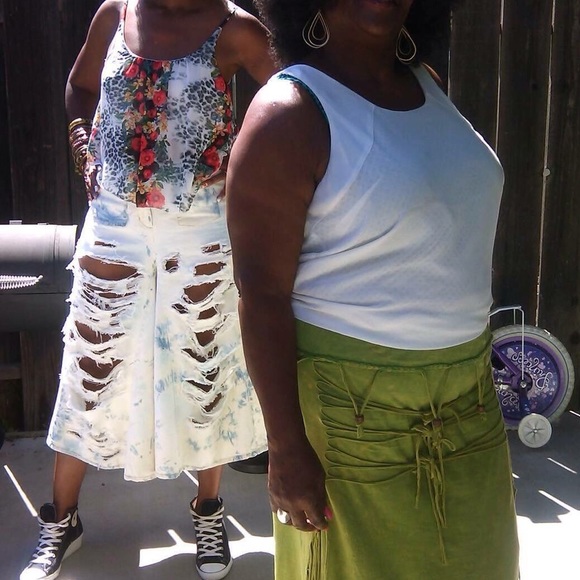 Upcycled Denim Culottes - Picture 4 of 4