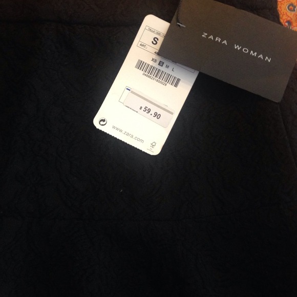Zara woman black mini skirt - Picture 2 of 4