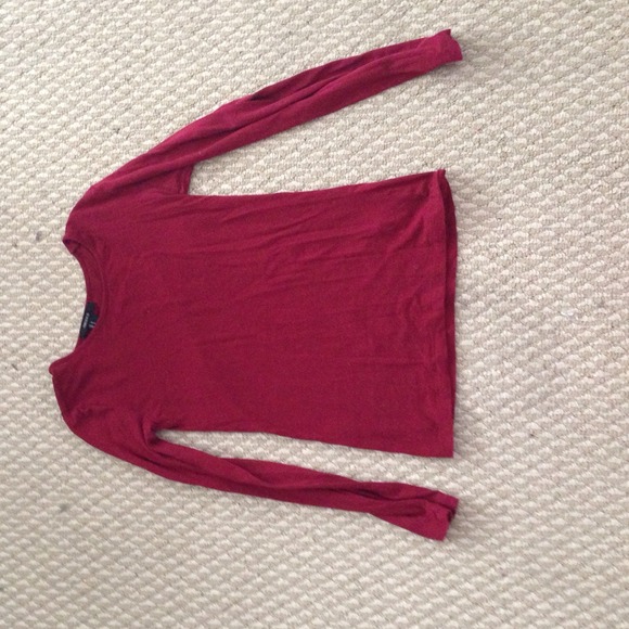 Maroon Long sleeved Top