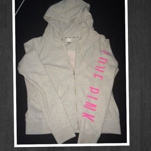 ⚡️SOLD⚡️ VS Pink Sequin Zip-up Hoodie