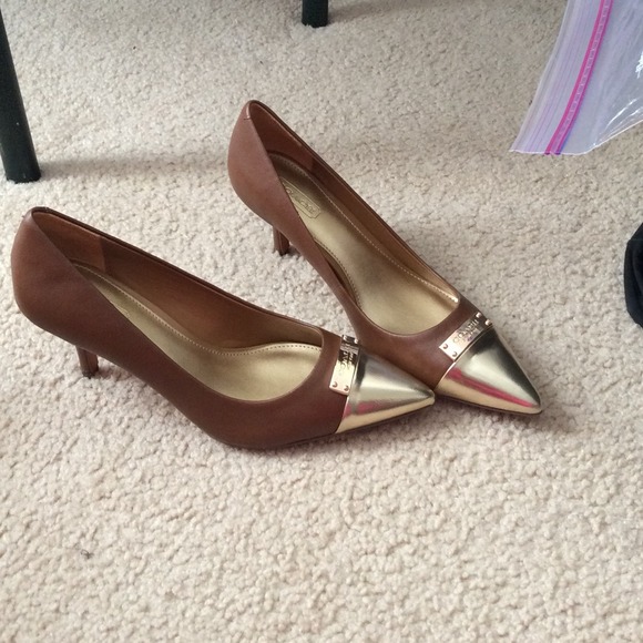 Coach Shoes - Coach gold toe pumps Coach Shoes - Coach gold toe pumps