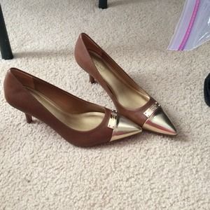 Coach Shoes - Coach gold toe pumps Coach Shoes - Coach gold toe pumps