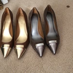 Coach Shoes - Coach gold toe pumps Coach Shoes - Coach gold toe pumps