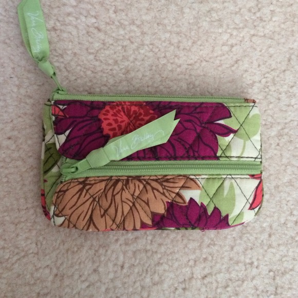 Vera Bradley Hello Dahlia Lock & Key Coin Purse