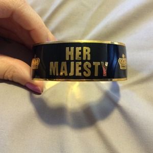 Black and gold Juicy Couture bangle