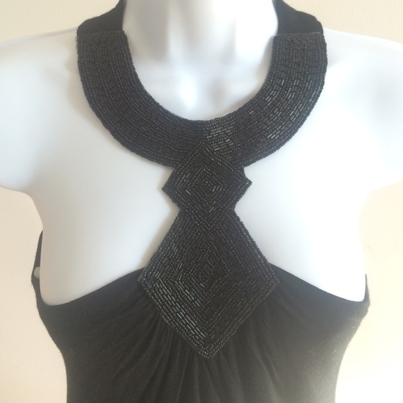 Sexy jeweled neck top.