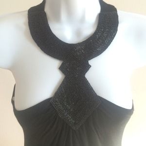 Sexy jeweled neck top.