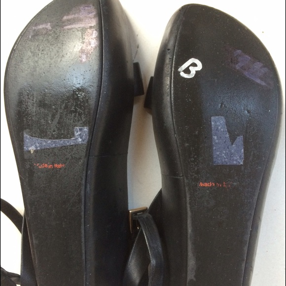 Black Prada Sandals Platform 6.5 7 37 - Picture 4 of 4