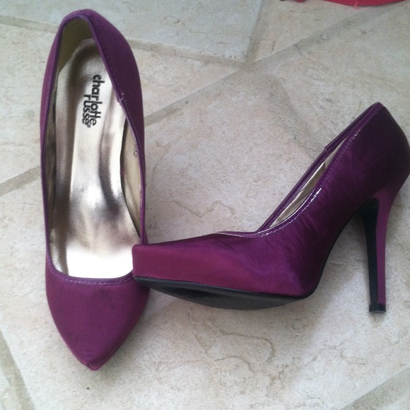 Charlotte Russe plum heels