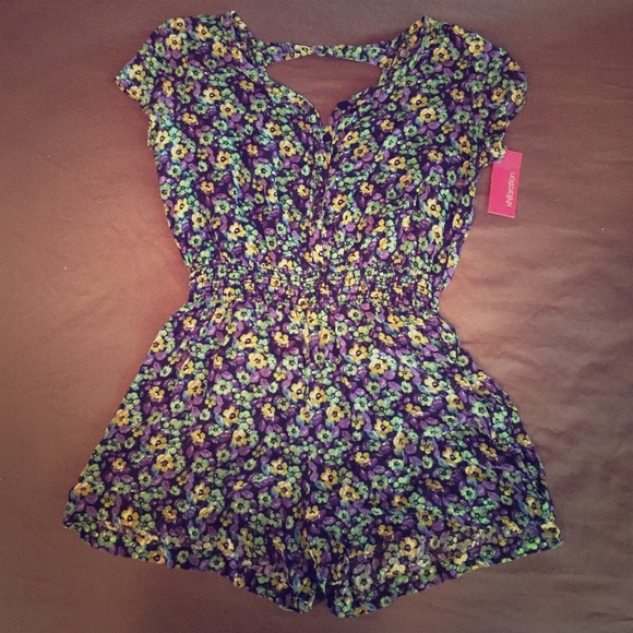 Kids XL Floral Romper (can also fit petite adult)