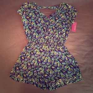 Kids XL Floral Romper (can also fit petite adult)