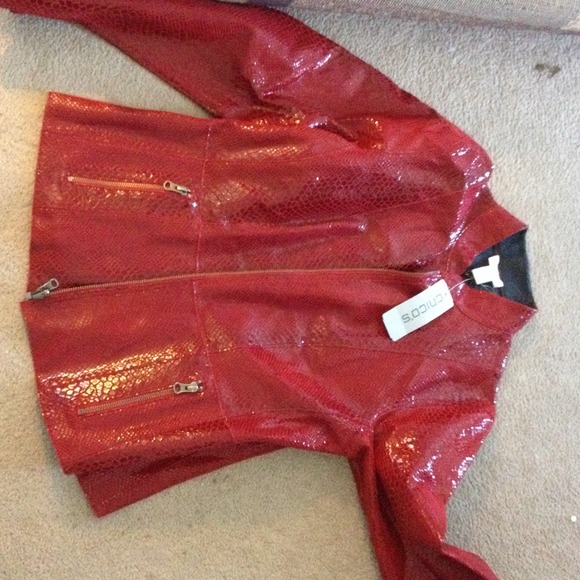 Chico's letter jacket reversible size one