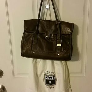 Walnut Authentic Frye satchel