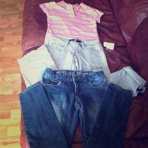 Bundle of Girls  size 8 clothes, pants & top.
