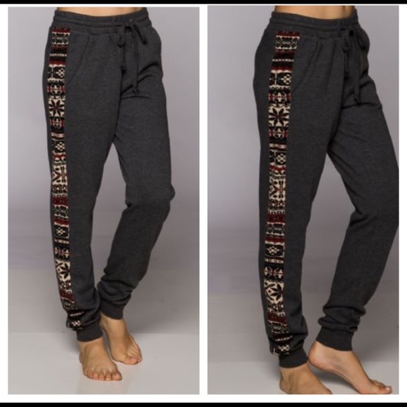 Pants - Side print joggers