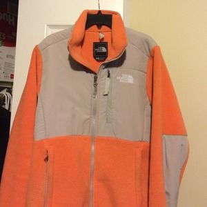 North Face women's orange Denali jacket size small