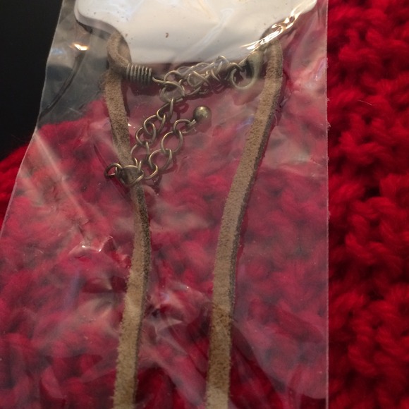NWT Stone beaded cross necklace stocking stuffer! - Picture 2 of 3