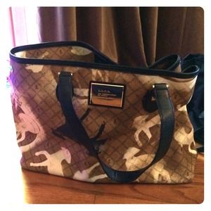 L.A.M.B. Logo Print Tote