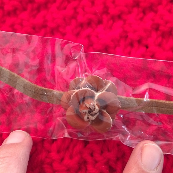 NWT Vegan leather flower choker stocking stuffer!