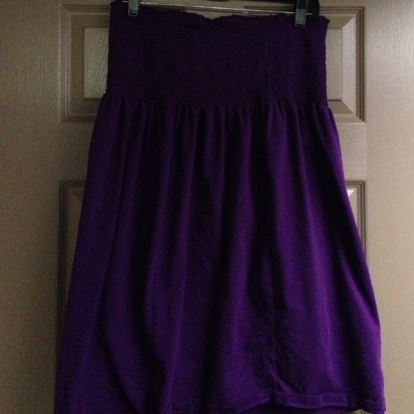 Purple short maxi dress