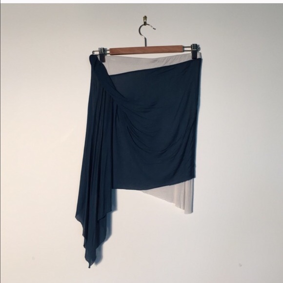 Helmut Lang Turquoise asymmetrical Skirt - Picture 4 of 4