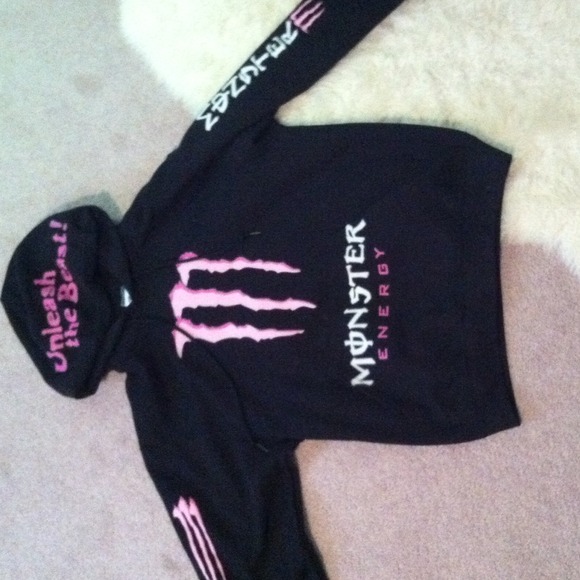 Big comfy pink monster sweatshirt never worn💝