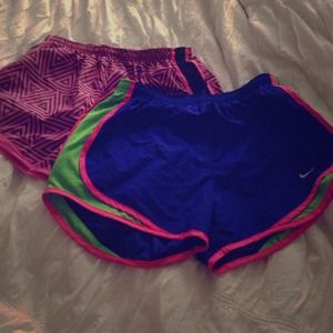 Nike dry fit running shorts sz Slike new!Blue/pink