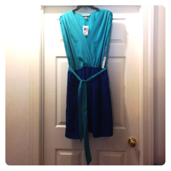 NWT Harper and Gray turquoise and royal dress.